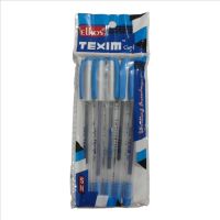 Blue gel pen